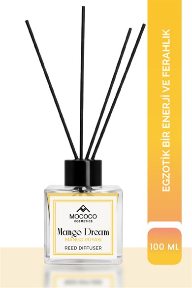 Mango Bambu Çubuklu Oda Kokusu 110 ml – Reed Diffuser | Ev ve Aromaterapi