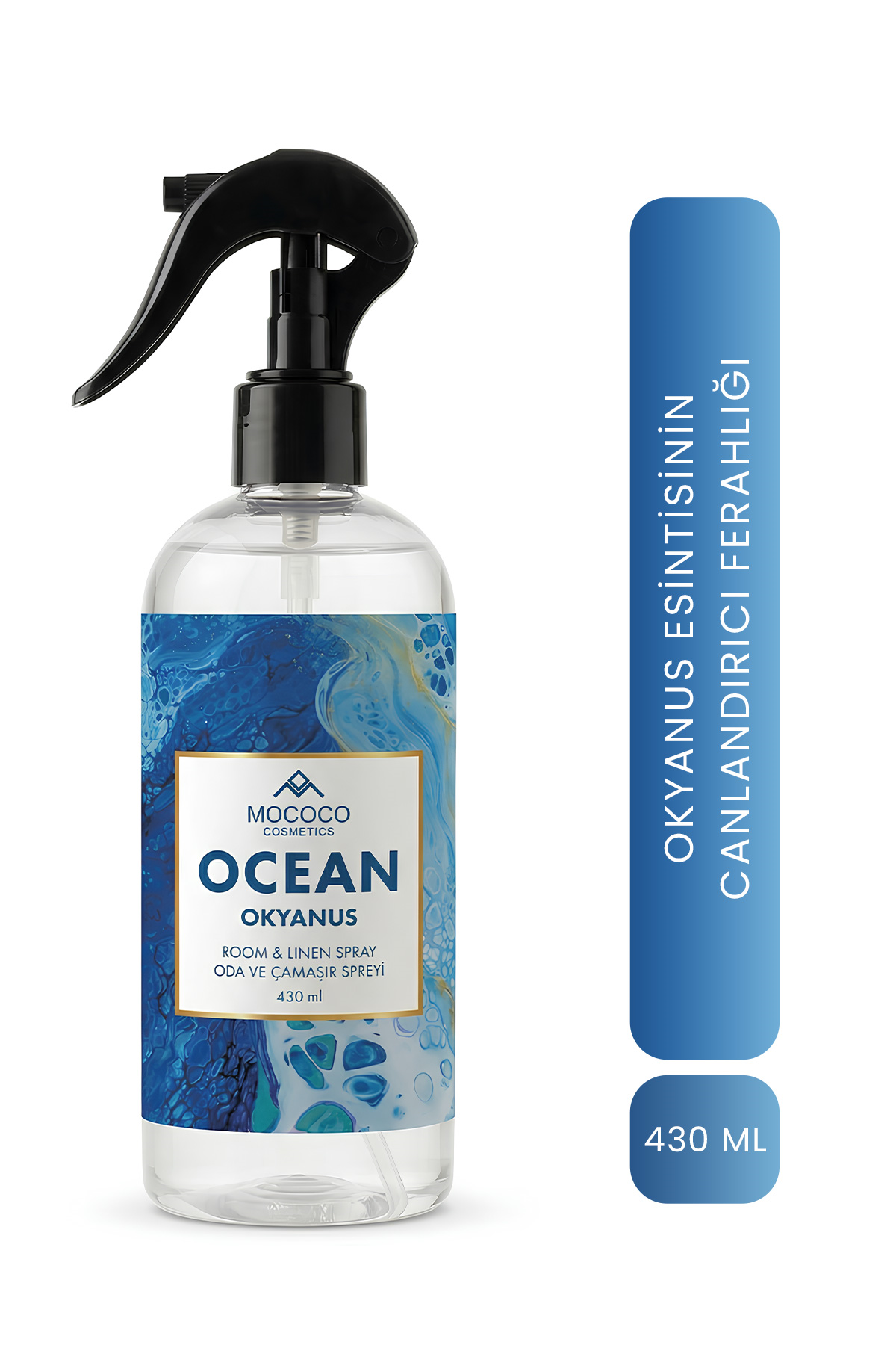 Okyanus Iris Poudre Oda & Çamaşır Spreyi 430 ml – Room Spray | Ferahlatıcı Ortam ve Kumaş Kokusu