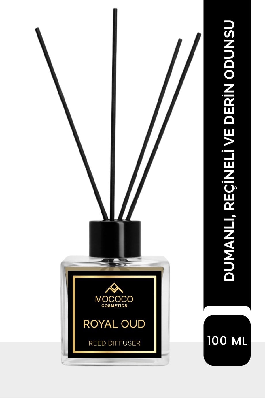 Royal Oud Bambu Çubuklu Oda Kokusu 110 ml – Reed Diffuser | Ev ve Aromaterapi