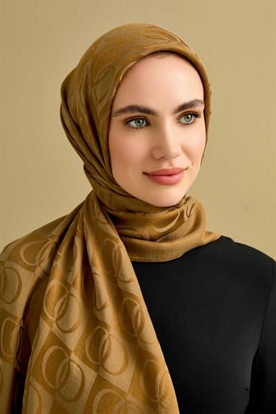 Dama Desen Haki Naia Pamuk Şal