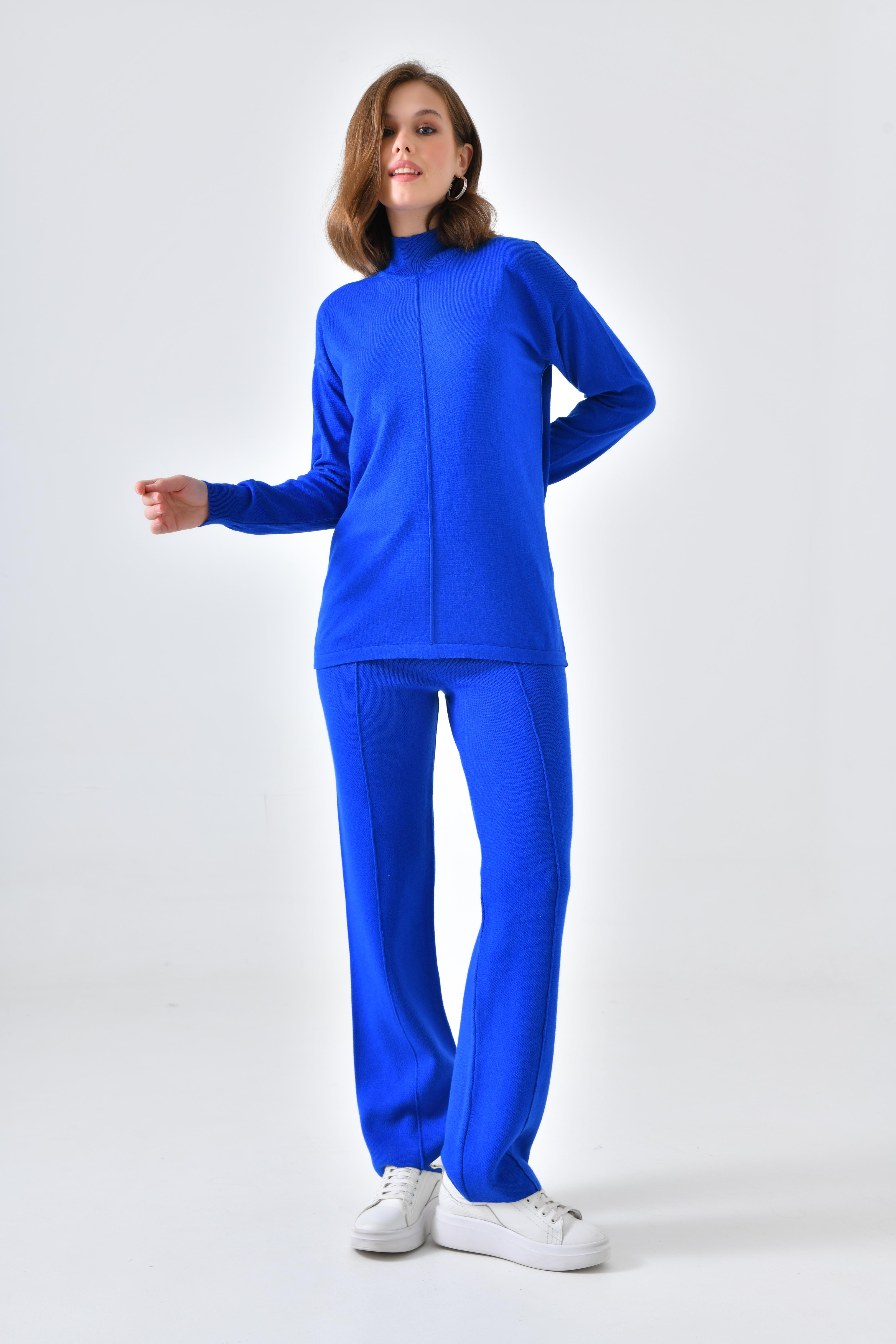 Ftz Women Kadın Basic İkili Takım Saks Mavi