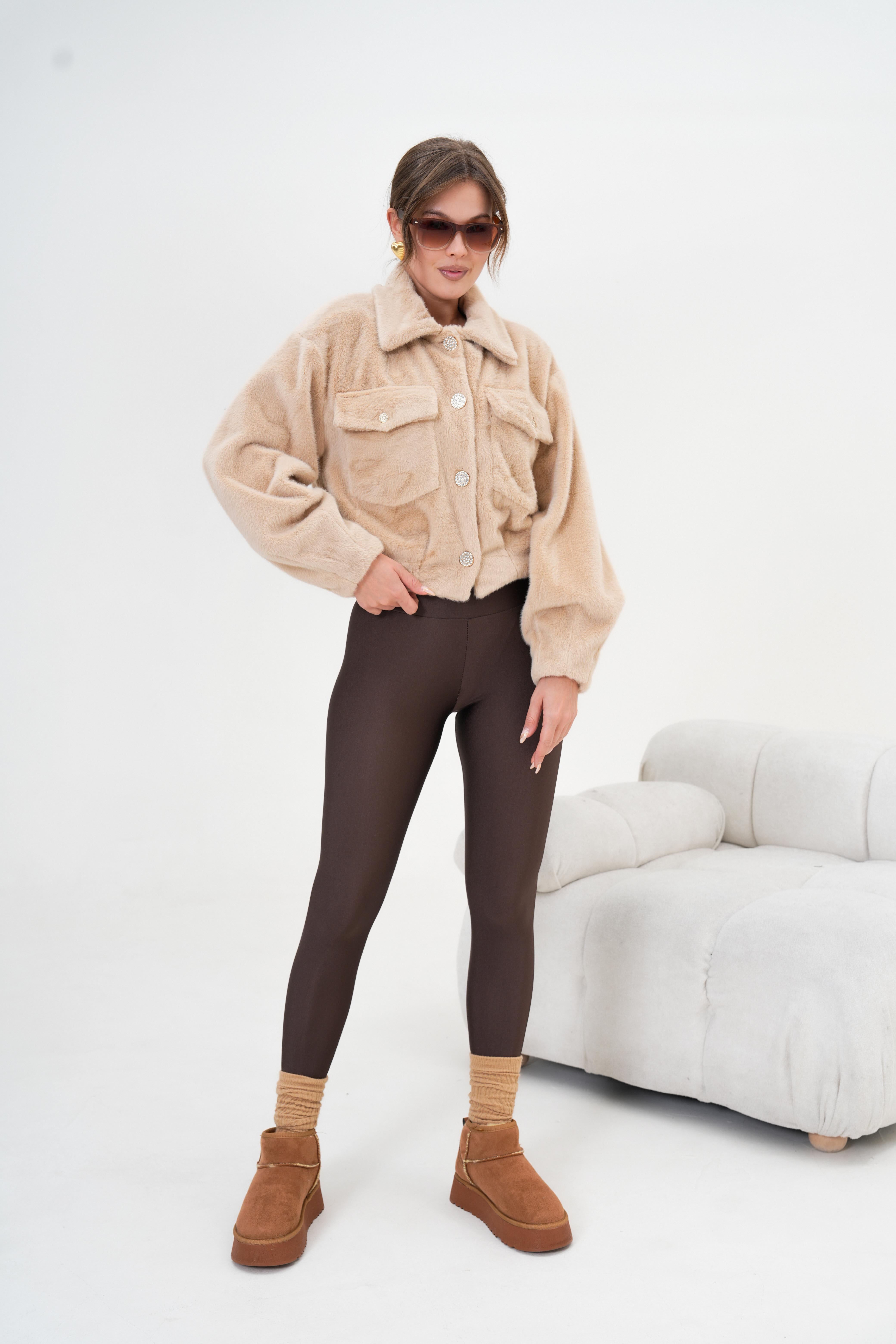 Garmi Kadın Kaşmir Mont Beige