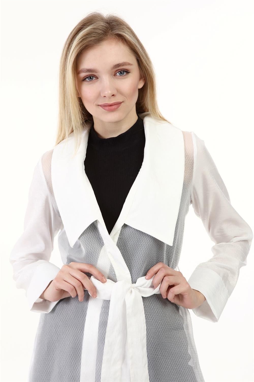 Kadın Abaya Ekru