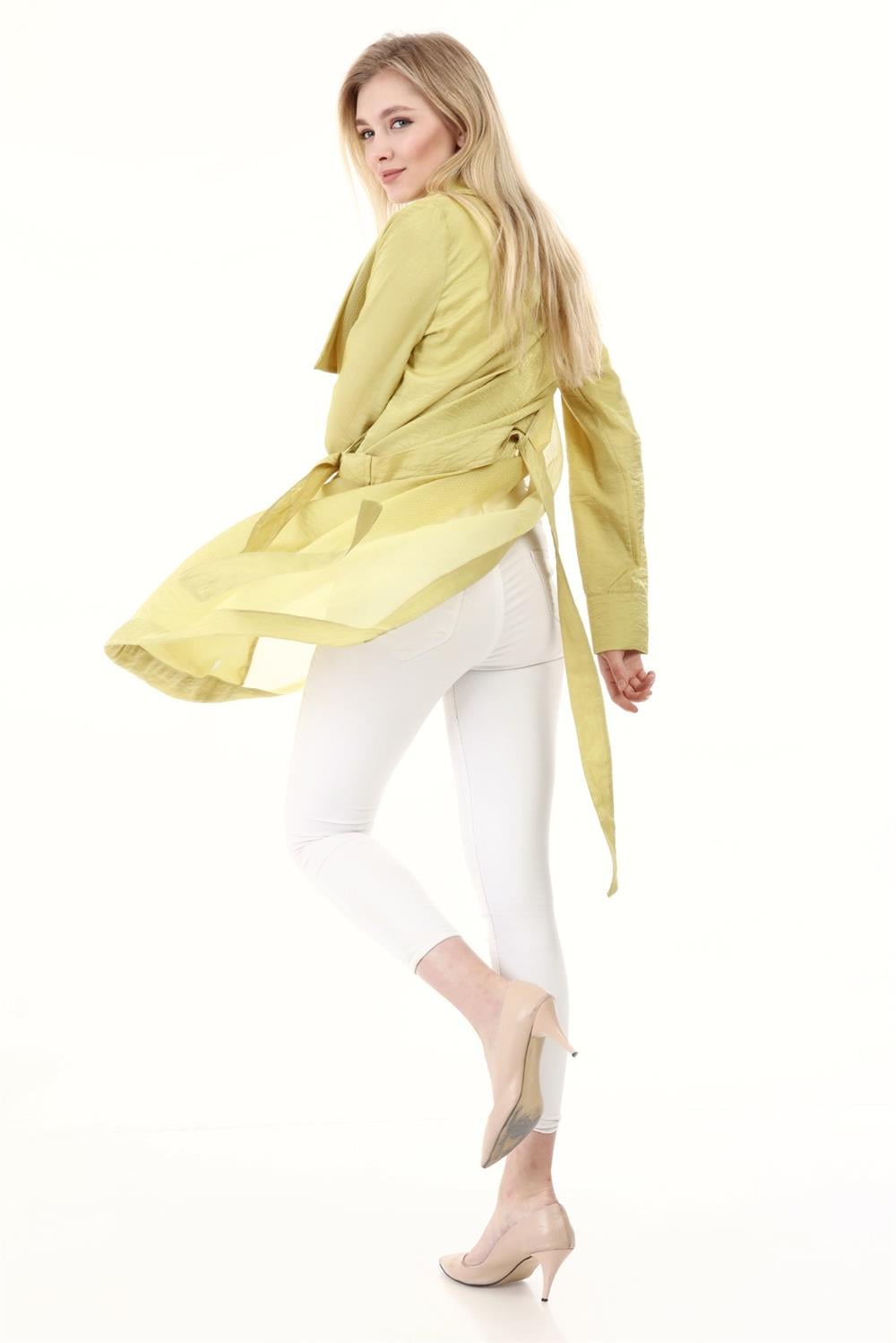 Kadın Abaya Safran