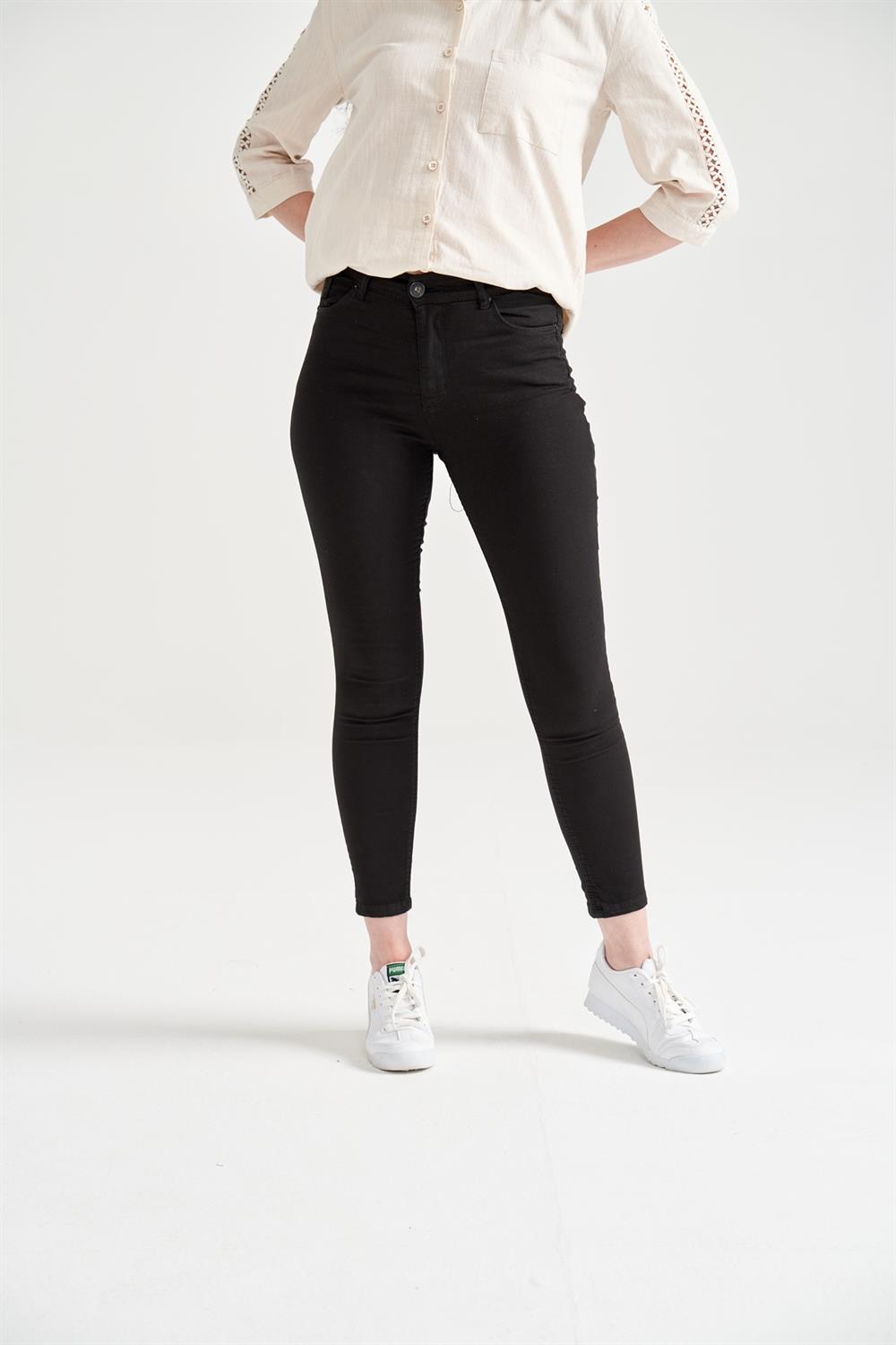 Kadın Dar Kalıp Slim Fit Jean Siyah