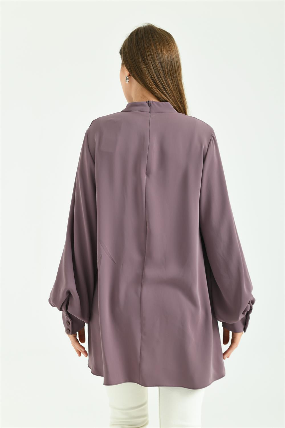 Kadın Elegant Tunik Mor