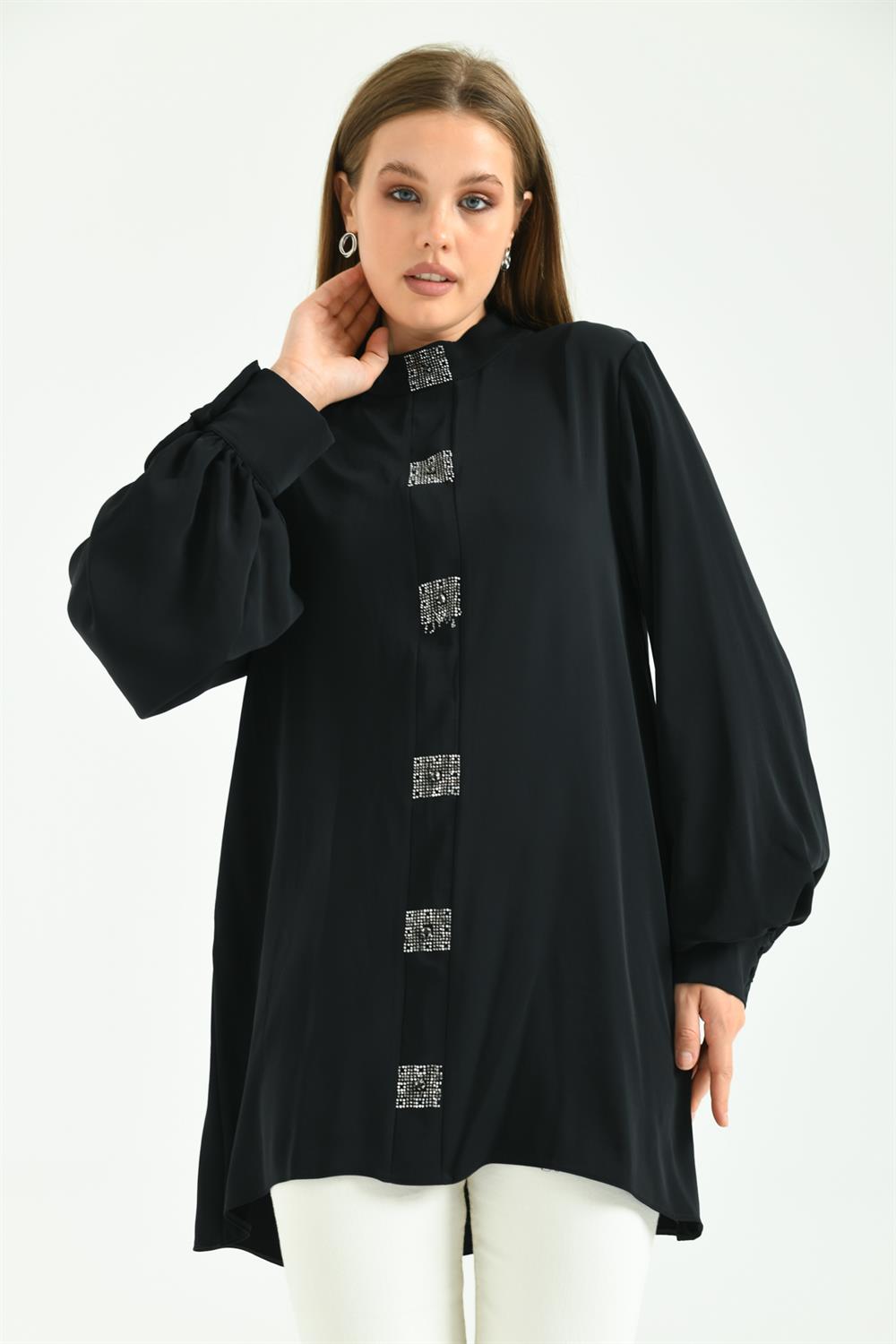 Kadın Elegant Tunik Siyah