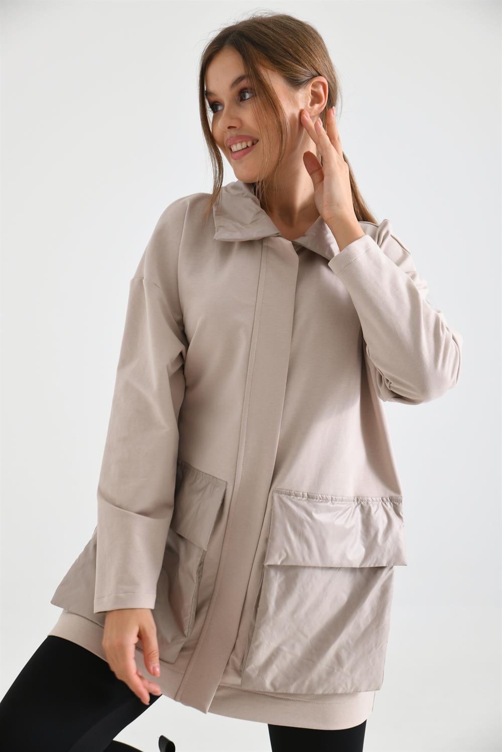 Kadın İki İp Cap Beige