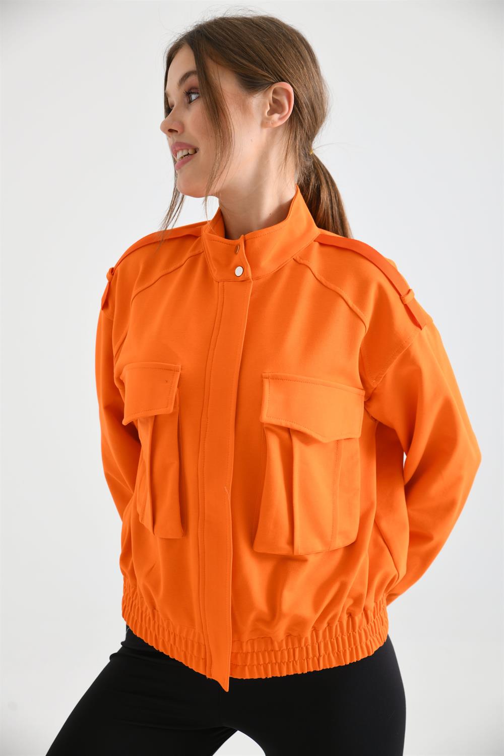 Kadın İki İp Mont Orange