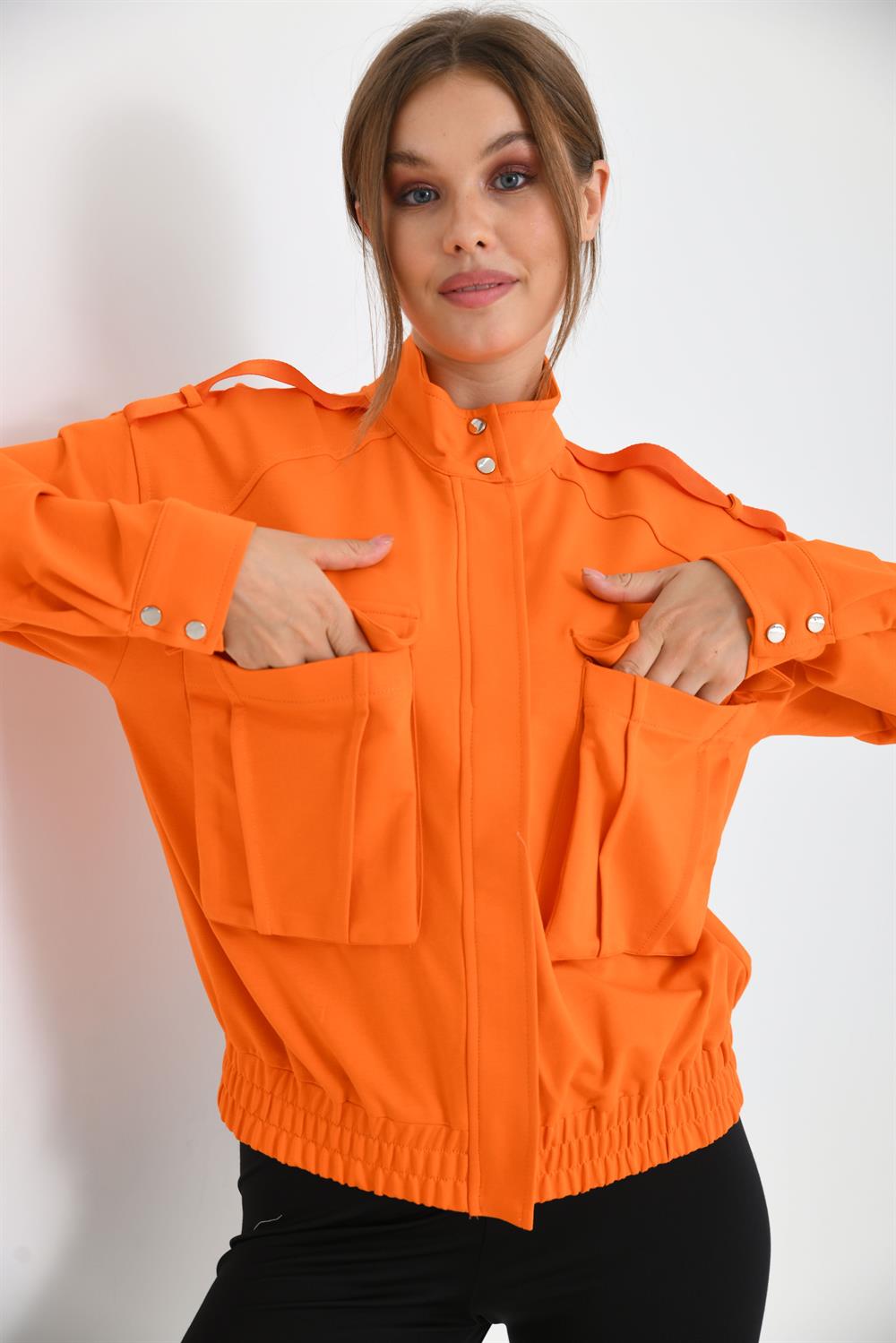 Kadın İki İp Mont Orange