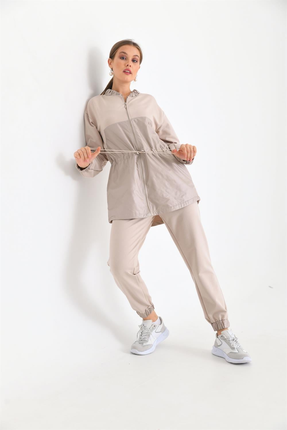 Kadın İki İp Takım Beige