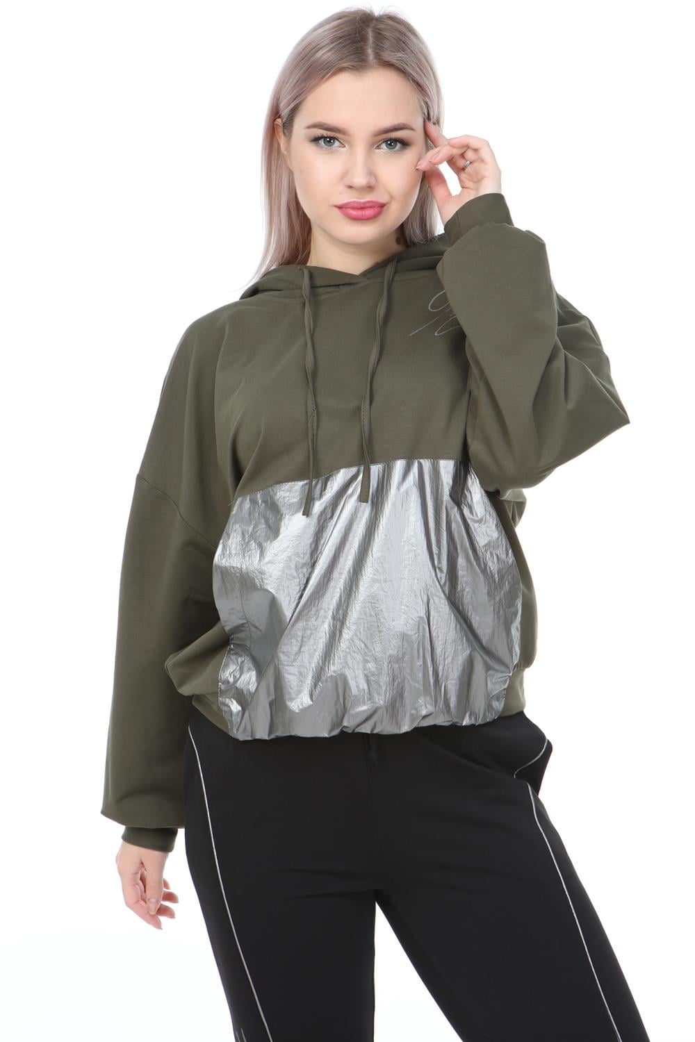 Kadın Kapüşonlu Sweat HAKİ