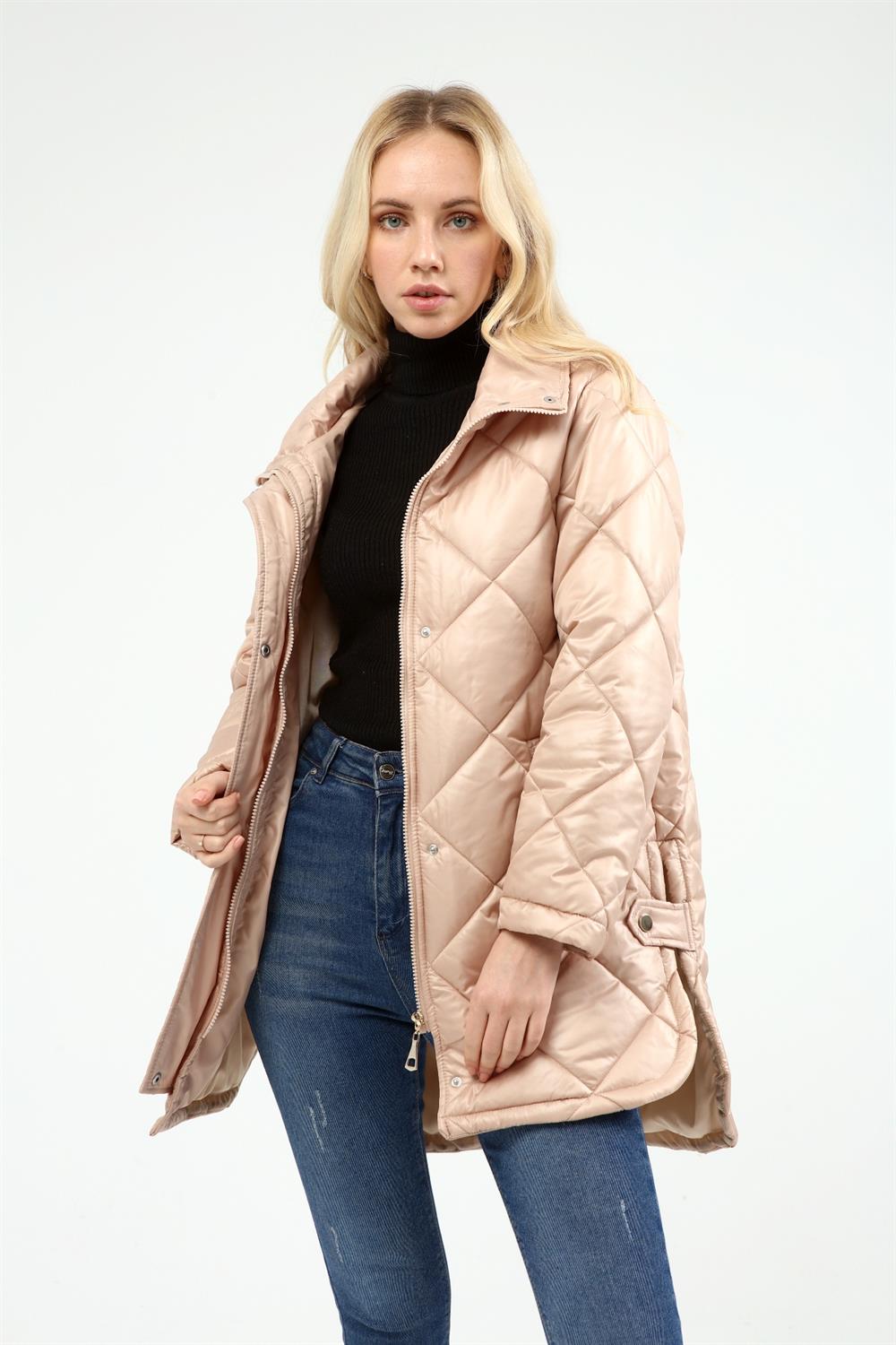 Kadın Şişme Mont Beige