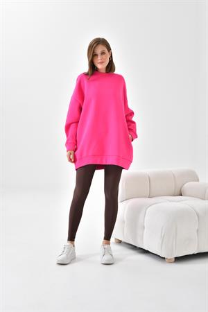Ftz Women Kadın 3 İp Şardonlu Sweatshirt Fuşya