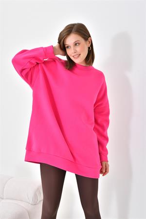 Ftz Women Kadın 3 İp Şardonlu Sweatshirt Fuşya