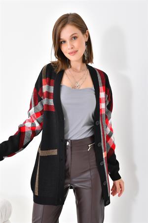 Ftz Women Kadın Burberry Hırka Siyah
