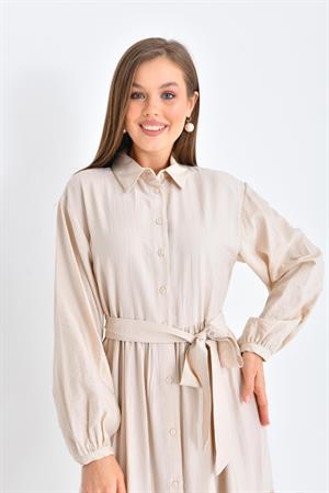 Ftz Women Kadın Elbise Beige