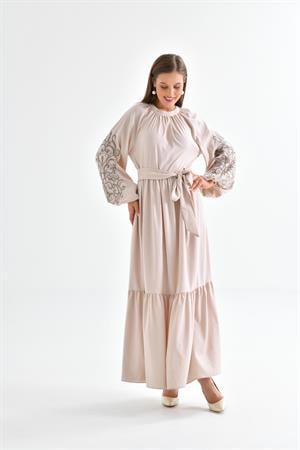 Ftz Women Kadın Elbise Beige