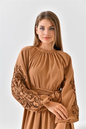 Ftz Women Kadın Elbise Kahve