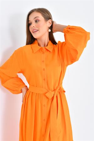 Ftz Women Kadın Elbise Orange