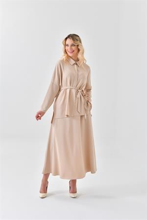 Ftz Women Kadın Etekli Takım Beige
