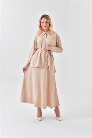 Ftz Women Kadın Etekli Takım Beige
