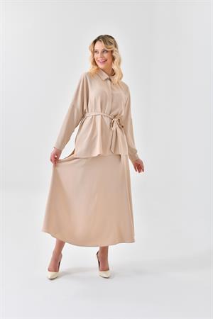 Ftz Women Kadın Etekli Takım Beige