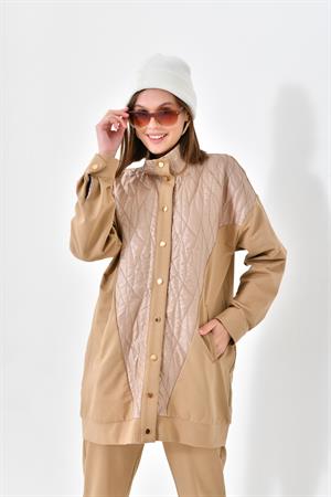 Ftz Women Kadın İki İp Kapitoneli Takım Beige