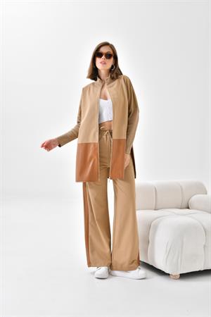 Ftz Women Kadın Kapitone İki İp Takım Beige