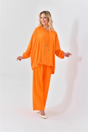 Ftz Women Kadın Kapüşonlu Takım Orange