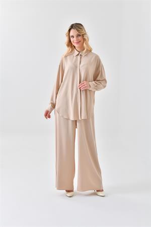 Ftz Women Kadın Pantolonlu Takım Beige