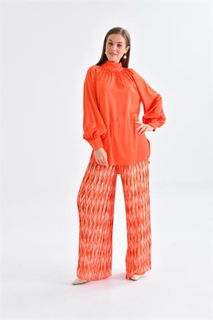 Ftz Women Kadın Saten Takım Orange