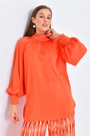 Ftz Women Kadın Saten Takım Orange