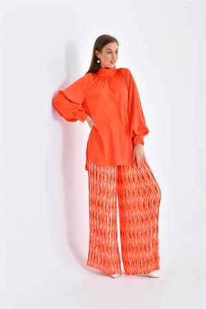 Ftz Women Kadın Saten Takım Orange