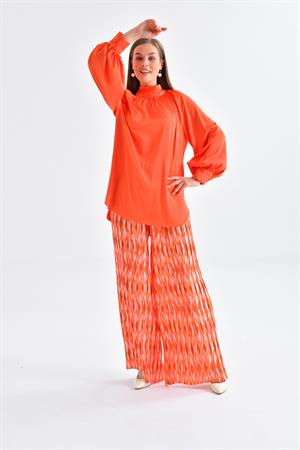 Ftz Women Kadın Saten Takım Orange