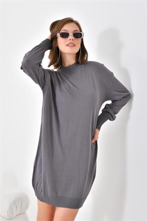 Garmi Kadın Basic Tunik Gri