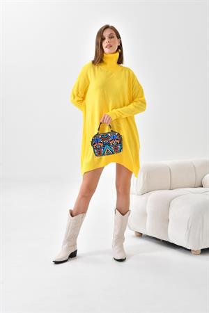 Garmi Kadın Basic Tunik Sarı