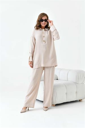Garmi Kadın Chanel Takım Beige