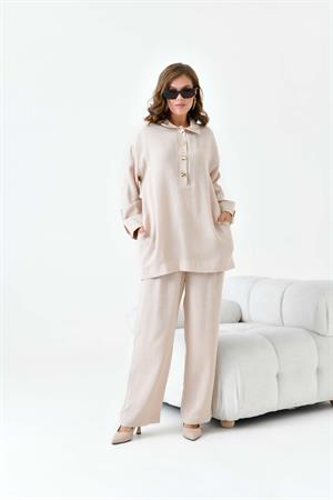 Garmi Kadın Chanel Takım Beige