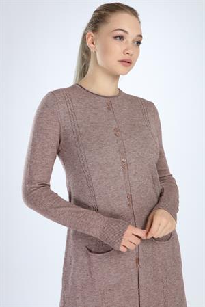Garmi Kadın Düğme Detaylı Tunik Beige