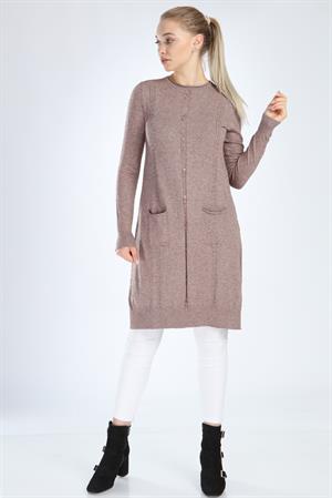 Garmi Kadın Düğme Detaylı Tunik Beige