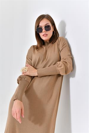 Garmi Kadın DÜz Basic Tunik Beige