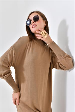 Garmi Kadın DÜz Basic Tunik Beige