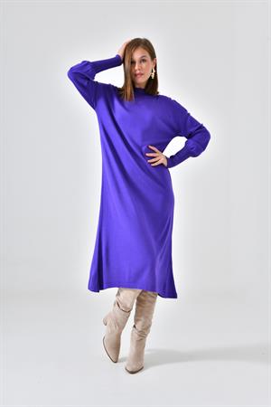 Garmi Kadın DÜz Basic Tunik Mor
