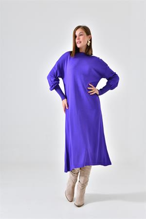 Garmi Kadın DÜz Basic Tunik Mor