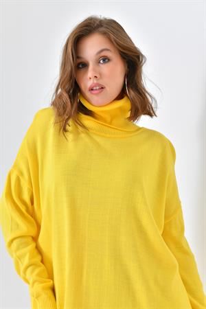 Garmi Kadın Düz Basic Tunik Sarı