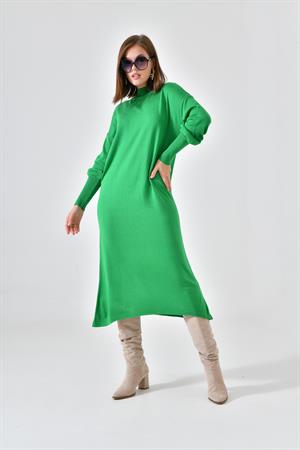 Garmi Kadın DÜz Basic Tunik Yeşil