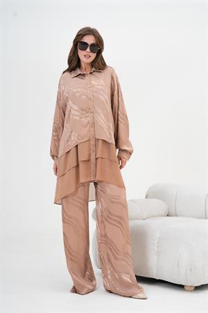 Garmi Kadın Jakar Takım Beige