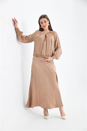 Garmi Kadın Jakar Takım Beige