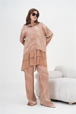 Garmi Kadın Jakar Takım Beige